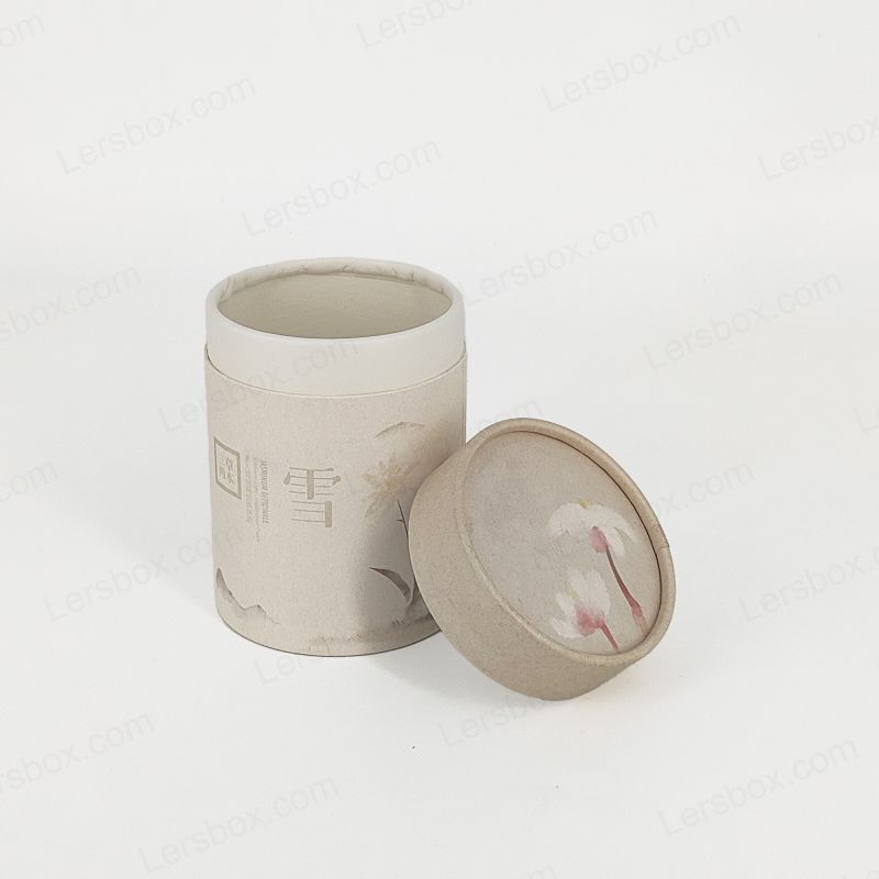Caja de tubo de papel versátil para recintos seguros, marca personalizada y soluciones de empaque sostenibles HT004