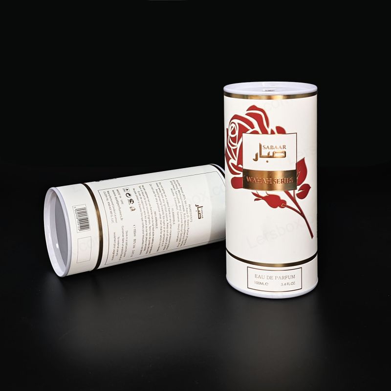 Cajas de tubos de papel duraderas con diseños personalizados para una elegante presentación minorista y soluciones de envío seguras HT002
