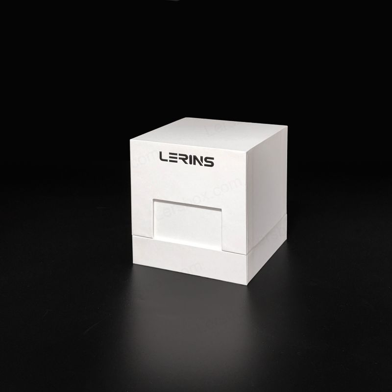 Caja de perfume de aluminio de oro con tapa y base rígidas, y revestimiento de Eva para protección adicional HP013