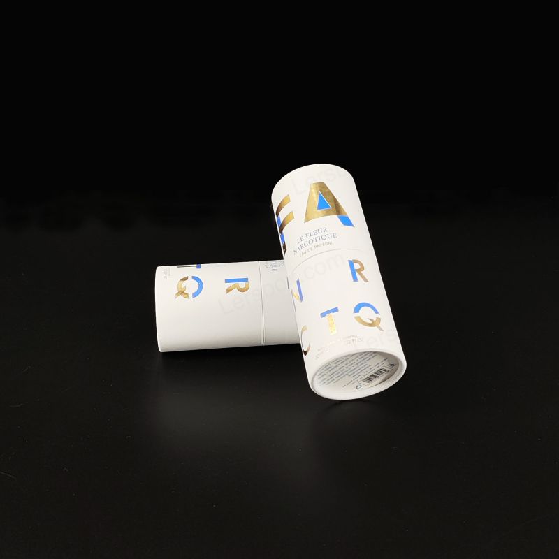 Cajas de tubo de papel plegables para almacenamiento eficiente y elegantes opciones de envasado de productos HT003