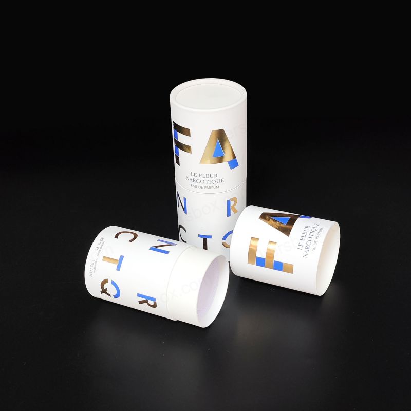 Cajas de tubo de papel plegables para almacenamiento eficiente y elegantes opciones de envasado de productos HT003