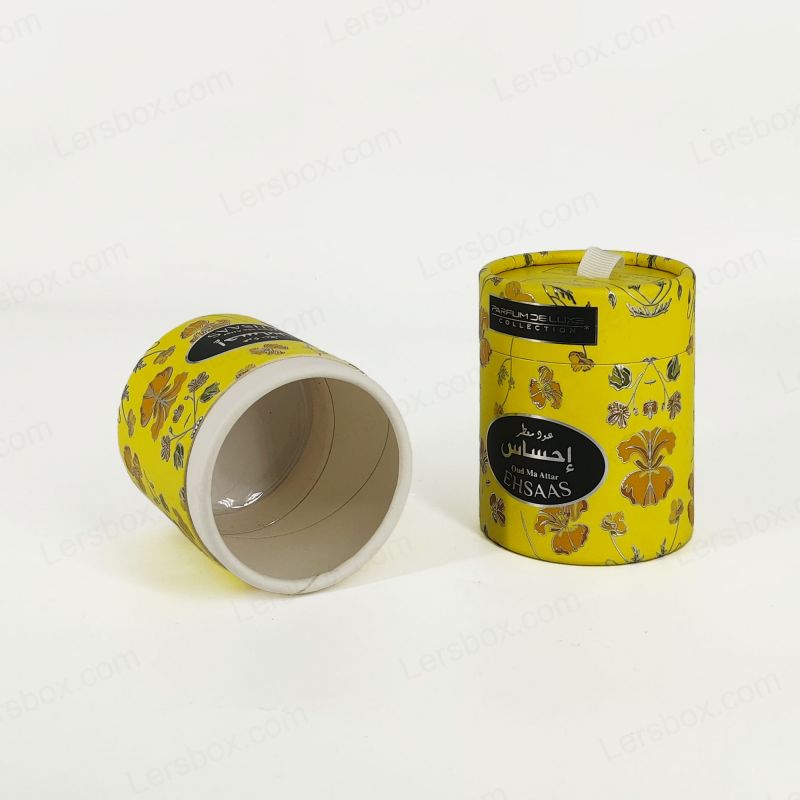 Cajas de tubo de papel resistentes y reciclables para una entrega segura y pantallas minoristas llamativas HT007
