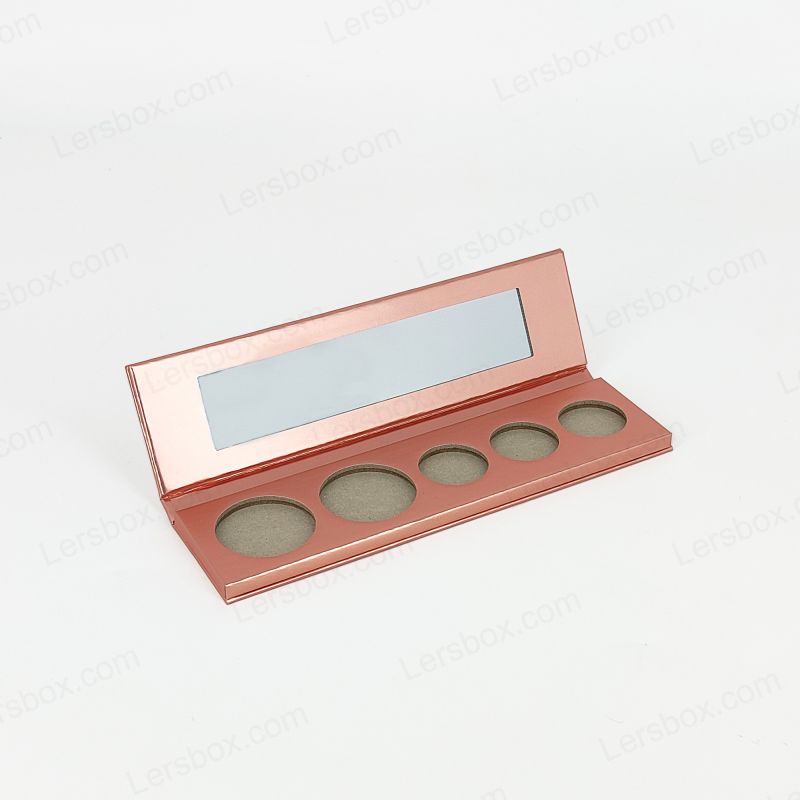 Paleta de sombra de ojos magnética personalizable maquillaje de ojos de alta calidad con tono de piel oscura PS Mirror Pigmentos Paleta de belleza vacía 004
