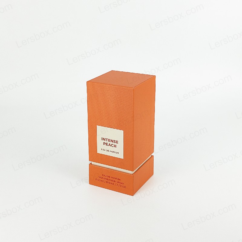 Caja de perfume artesanal con logotipo de lámina de oro y bandeja de eva para protección de fragancias HP008