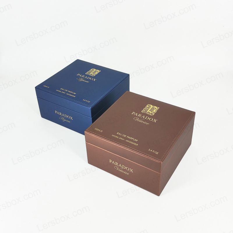 Cajas de cuero PU duraderas y elegantes con diseños personalizados para necesidades minoristas, de regalo y almacenamiento PU002