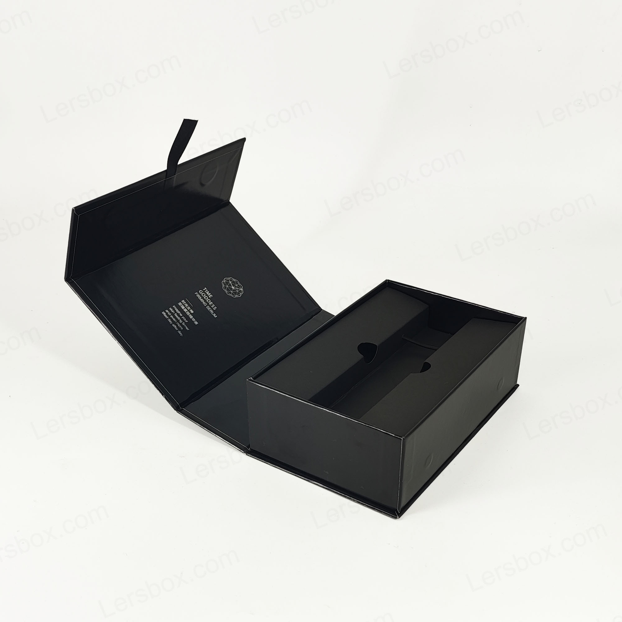 Caja de perfume sellada de lámina de oro con tapa rígida e inserto Eva para una presentación lujosa HP021