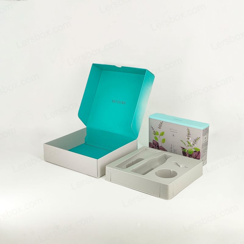 Cajas de final de papel plegable para almacenamiento eficiente y elegantes soluciones de envasado de productos PTE003