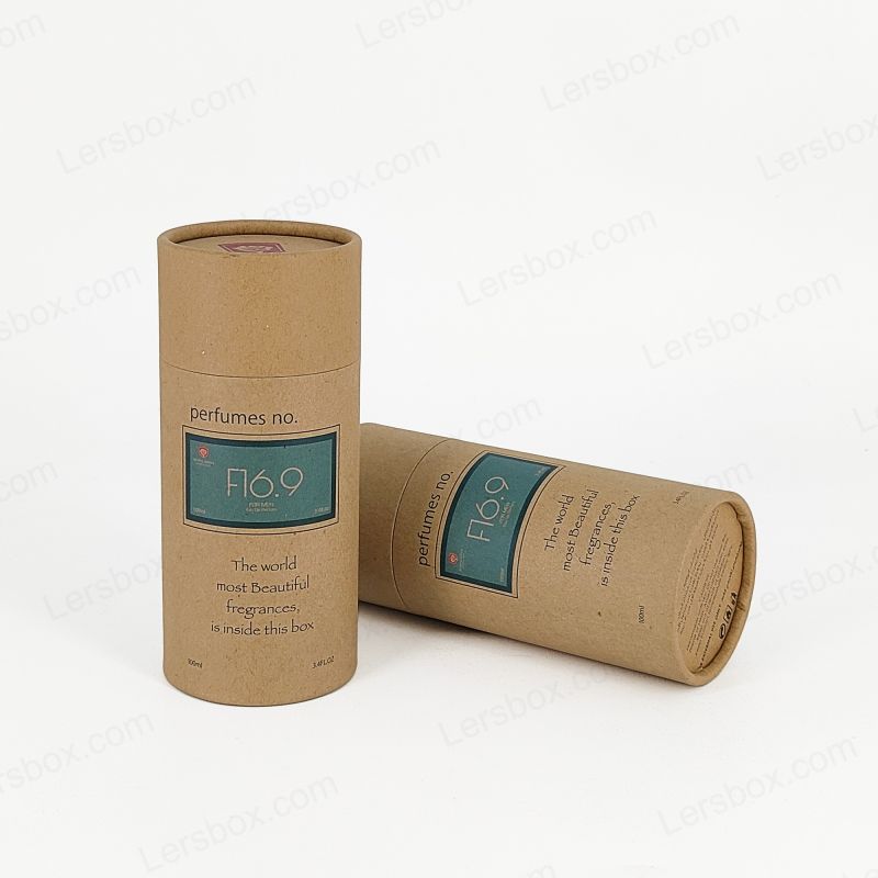 Cajas de tubos de papel ecológicos para envío confiable, almacenamiento y presentación de marca llamativa HT010