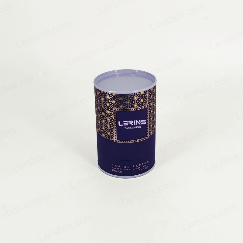 Cajas de tubos de papel elegantes con impresiones personalizadas para envases elegantes y soluciones de envío ecológicas HT012