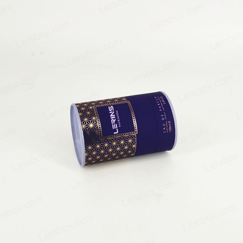 Cajas de tubos de papel elegantes con impresiones personalizadas para envases elegantes y soluciones de envío ecológicas HT012