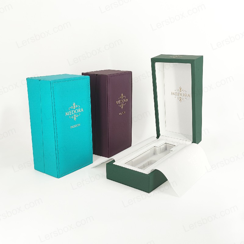 Cajas de cuero PU para envases de lujo, perfectas para regalos, exhibición minorista y almacenamiento PU003