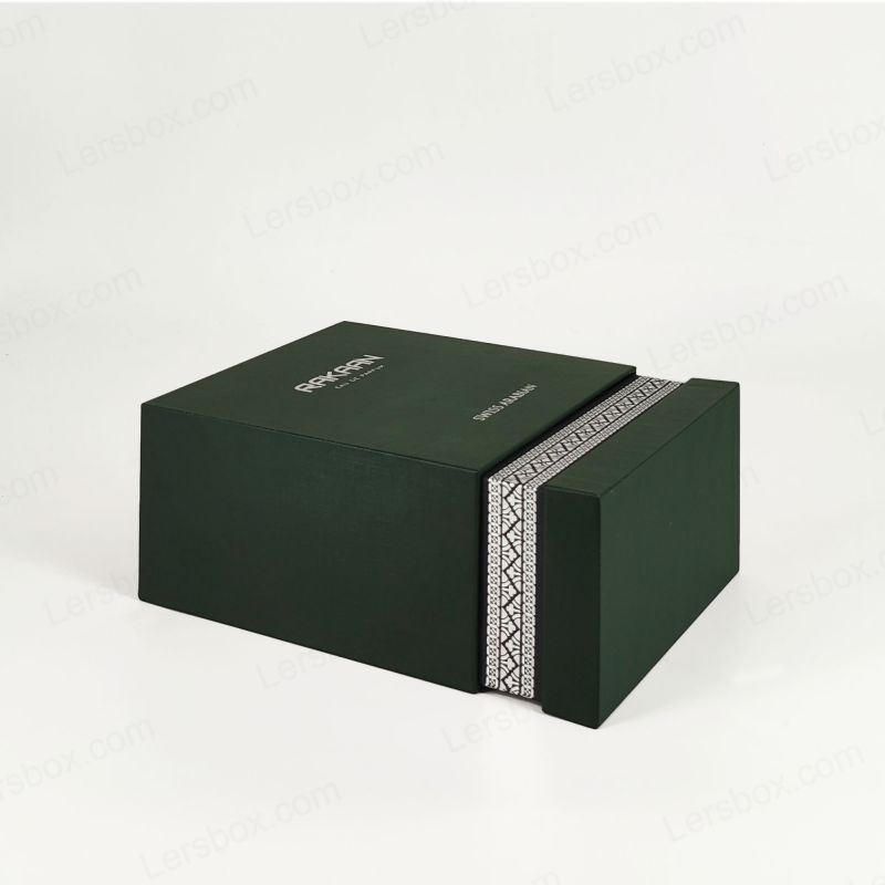 Embalaje de perfume de aluminio de oro exclusivo con bandeja de eva y estructura rígida HP024