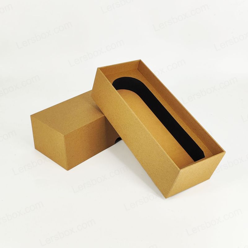 Caja de regalo de perfume de aluminio de oro en relieve con inserto Eva y base rígida HP026