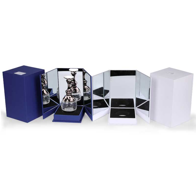 Caja de perfume de espejo plegable