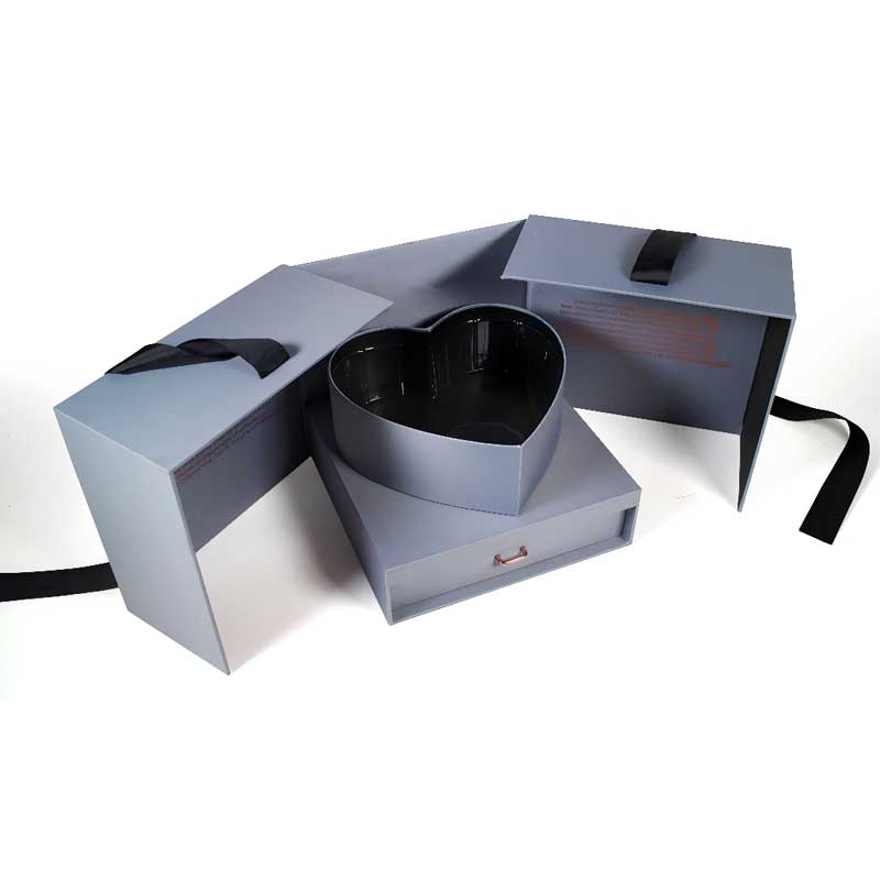 Caja de regalo de proa noble de diseño de doble puerta