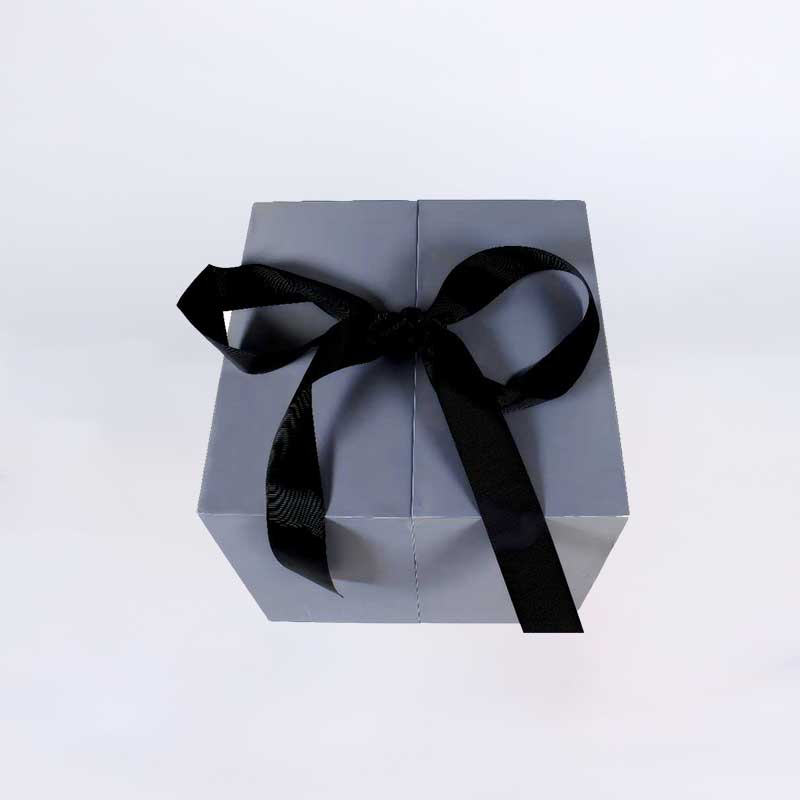 Caja de regalo de proa noble de diseño de doble puerta