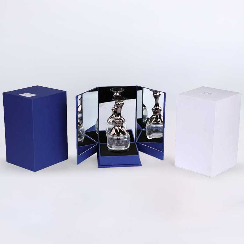 Caja de perfume de espejo plegable