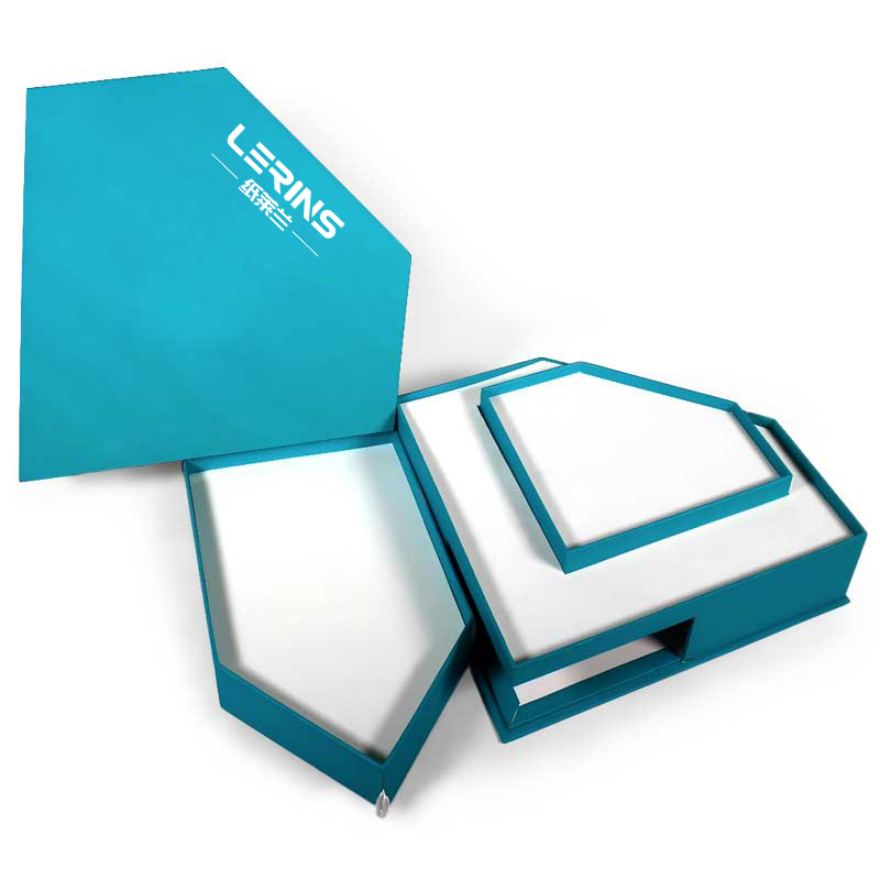 Caja cosmética en forma de diamante de estilo cajón
