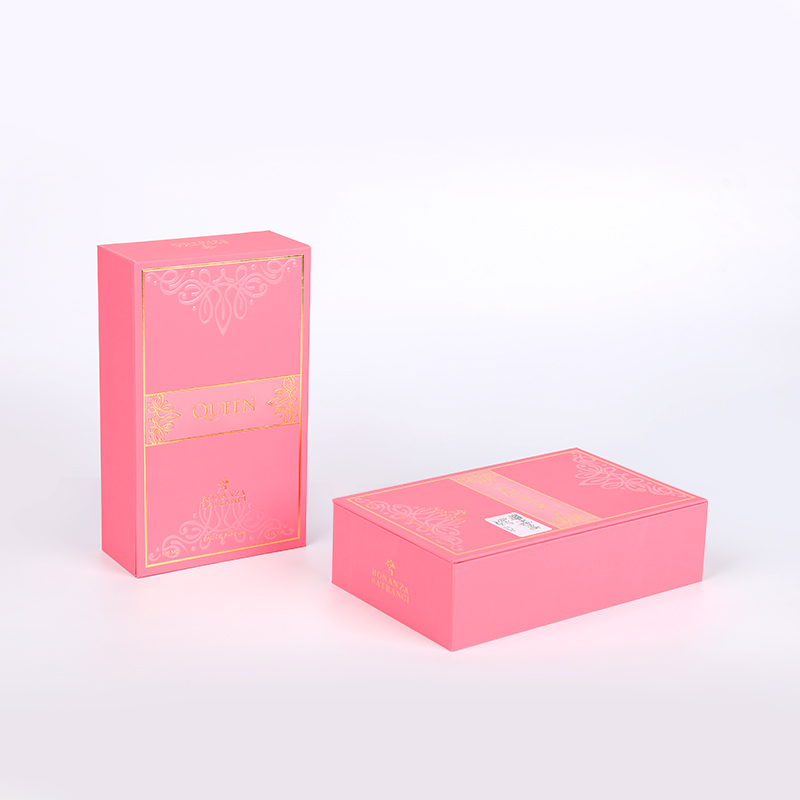 Caja de perfume puro desierto con estampado caliente de oro