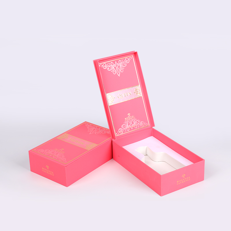 Caja de perfume puro desierto con estampado caliente de oro