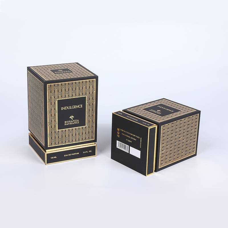 Perfume y dunas de estampado caliente de oro cosmético